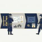 同じ作業図形が横に長く連なっているを表すイメージ